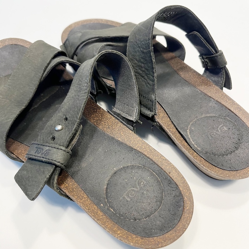 Teva Women Mahonia Slide Sandal foam footbed Black - Picture 8 of 14